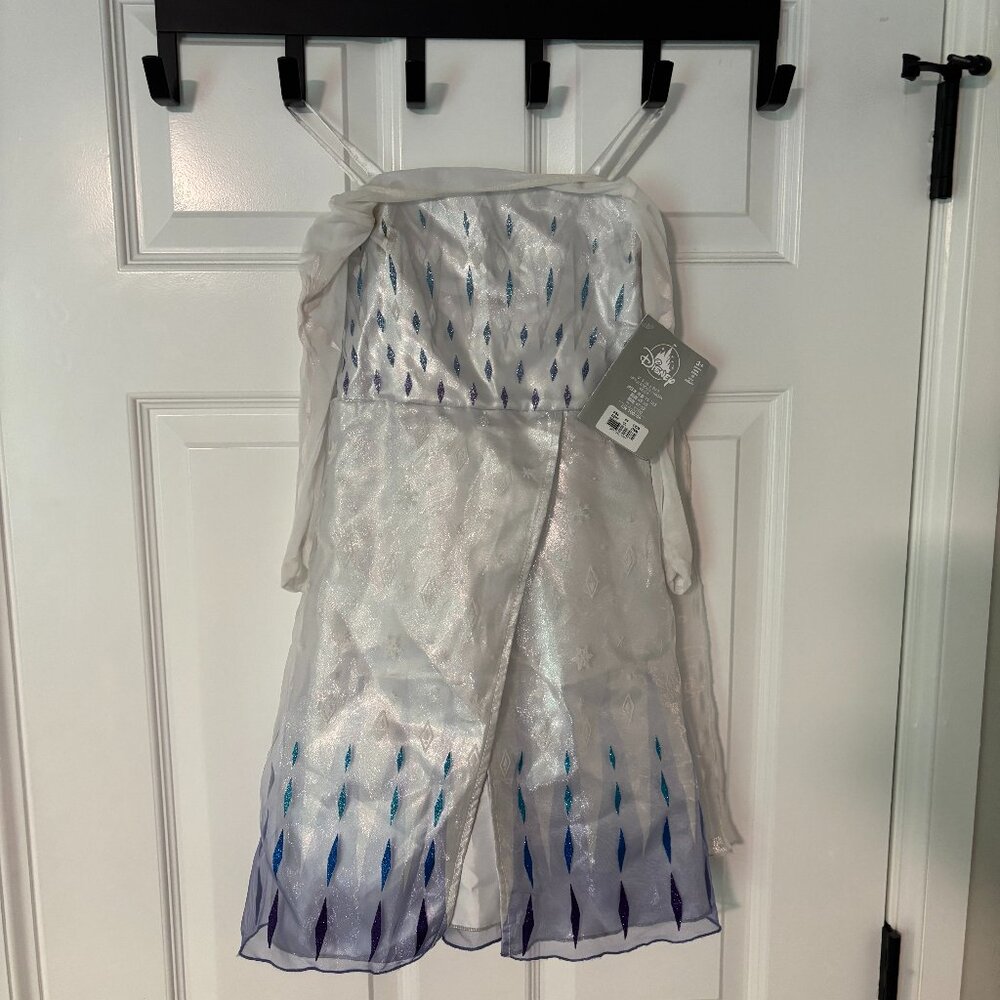 Disney ELSA White and Blue Kids Costume Dress